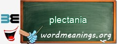 WordMeaning blackboard for plectania
